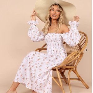 Petal & Pup Floral Midi Dress Sz 4 NWT